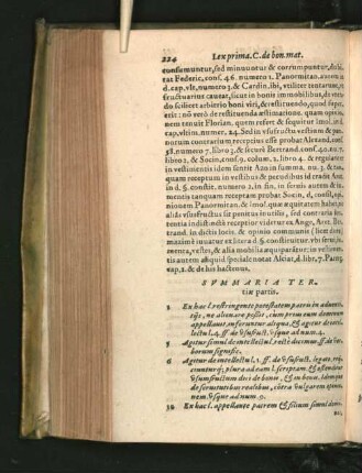 [Lex Prima. Tertia pars C. de bon. mat ...]