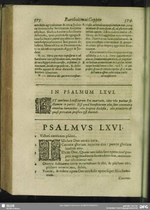 In Psalmum LXVI.[i.e. LXV.] Psalmus LXVI. [i.e. LXV.]