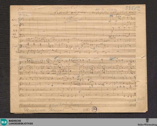 Andante religioso - Mus. Hs. 1279a : strings, org; F