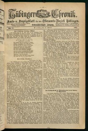 15. Februar (Nro. 37) - 20. Februar (Nro. 42)