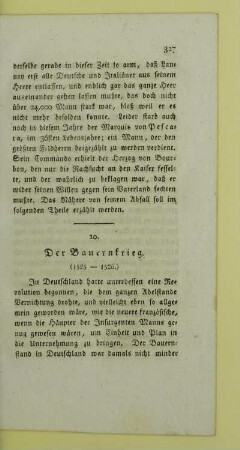 10. Der Bauernkrieg. (1525 - 1526.)