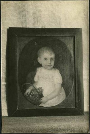 Kinderbildnis. Gemälde von J. Schlessinger