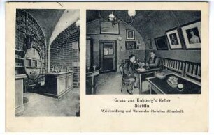 Gruss aus Kuhberg's Keller, Stettin