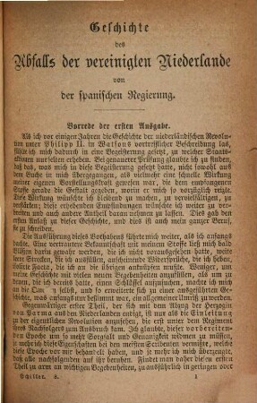 Schillers sämmtliche Werke : in 12 Bänden, 8. Geschichte des Abfalls der vereinigten Niederlande von der spanischen Regierung