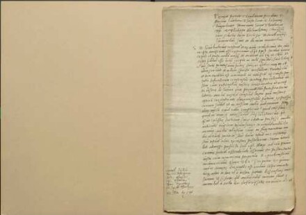 Von etlichen protestantischen Theologen am 10. März 1540 auf Verlangen in Schmalkalden gestelltes Bedenken, in welchen Stücken bei dem bevorstehenden Gespräch und Versuch einer Vereinigung in der Lehre der Augsburgischen Konfession nachzugeben sei. Unterschrieben haben dieses Bedenken von Sachsen Justus Jonas D., Johann Bugenhagen D., Caspar Kreuzinger D. und Philipp Melanchthon; von Hessen Antonius Corvinus, Johann Rimaus, Balthasar Caidus; von Herzog Heinrich von Sachsen Nikolaus Scheubel; von Magdeburg Nikolaus Amsdorf; von Nassau Erasmus Sartorius; von Straßburg Martin Bucerius; von Bremen Johann Amsterdamus. Württemberg, Anhalt, Hamburg, Braunschweig, Goslar, Ulm, Esslingen, Hall, Heilbronn und Memmingen haben ihre Bedenken schriftlich überschickt. Schreiben von den Nürnberger Theologen an Luther, Jonas, Bugenhagen und Melanchthon mit Versicherung der Übereinstimmung ihrer Lehren mit jener und ihrer Beharrung darauf nebst einem Schreiben von Luther u.a. mit Mitteilung ihrer Meinungen über das bevorstehende Gespräch.