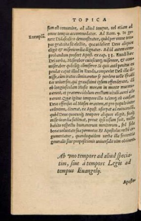Ab uno tempore ad aliud speciatim, sive a tempore Legis ad tempus Evangelii.