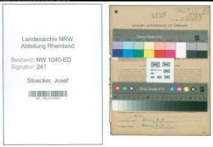 Entnazifizierung Josef Stoecker , geb. 20.10.1901 (Lehrer)