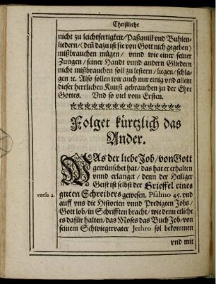 Folget kürtzlich das Ander