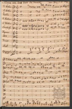 1. [Coro]: Nimm von uns, Herr, du treuer Gott
