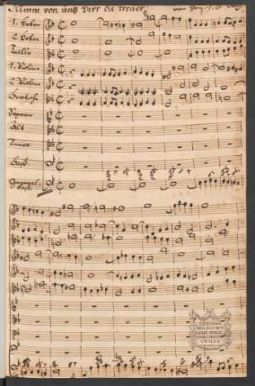 1. [Coro]: Nimm von uns, Herr, du treuer Gott