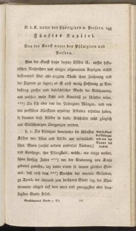 Fünftes Kapitel. Von der Kunst unter den Phöniziern und Persern.