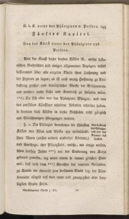 Fünftes Kapitel. Von der Kunst unter den Phöniziern und Persern.