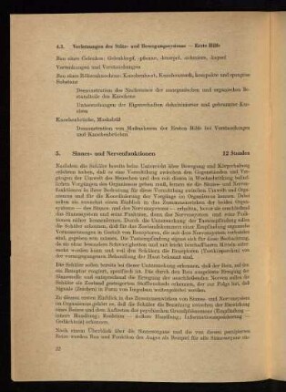 5. Sinnes- und Nervenfunktionen