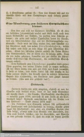 Eine Wanderung zum früheren Hospitalthore hinaus