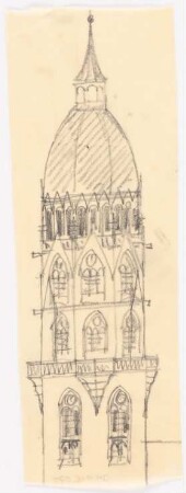 Unzugeordnete Kirchen-Projekte (Skizzen): Kirchturm