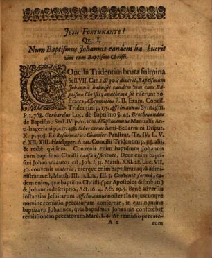 Ecloga evangelica de baptismo Johannis, num Christus manibus propriis vel Petrum aut Mariam baptizaverit ...