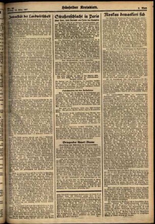 Zweite Ausgabe vom Freitag, den 19. März 1937.