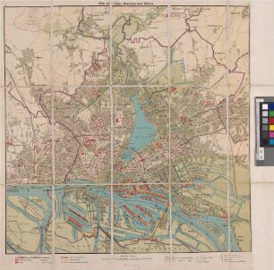 Plan der Stadt Hamburg und Altona