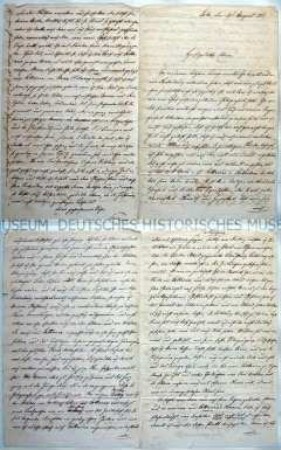 Brief von Karl Ludwig Hauschild an seine Eltern über seine Verlobung, Köln 19. August 1861