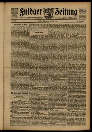 Ausgabe vom Freitag, den 27. Juli 1906.