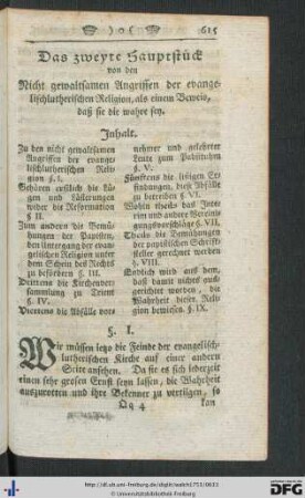 Das zweyte Hauptstück.