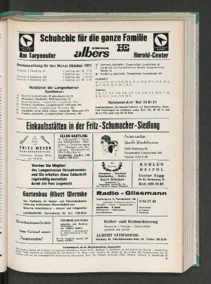 Rentenzahlung für den Monat Oktober 1975
