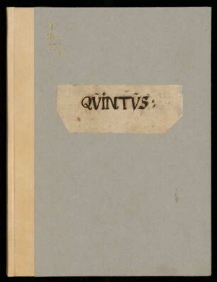 Geistliche Vokalmusik, Instrumentalmusik. Quintus : 17. Jh.