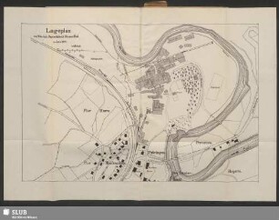 Lageplan von Wiede's Papierfabrik Rosenthal