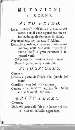 Mutazioni di scene.