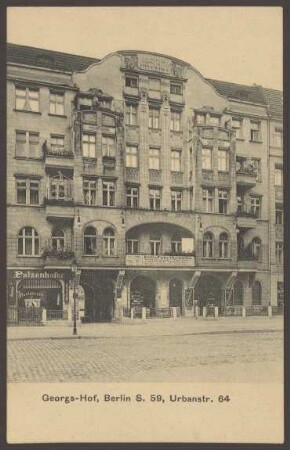 Ansichtskarte "Georgs-Hof", Urbanstraße 64