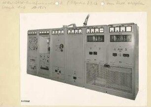 10-kW-UKW-Rundfunksender A Typ Nr. G 506, Schrank 1-6, Frontseite, Foto 1954