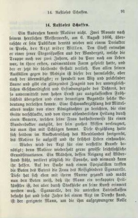 14. Rastloses Schaffen