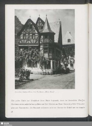 Ein alter Fachwerkbau, das Gasthaus "Altes Haus"