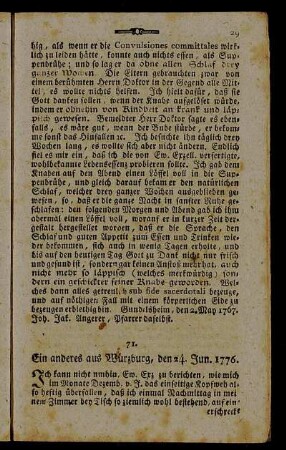 Ein anderes aus Würzburg, den 24. Jun. 1776.