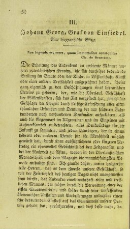 Johann Georg, Graf von Einsiedel : eine biographische Skizze