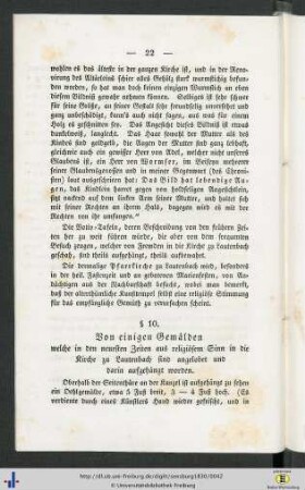 §. 10. Von einigen Gemälden.