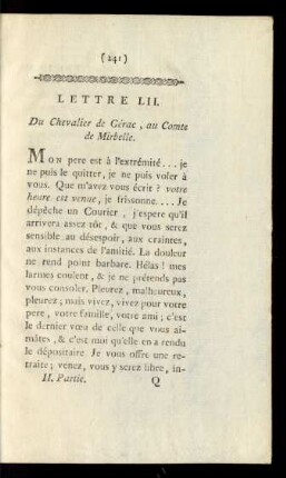Lettre LII.