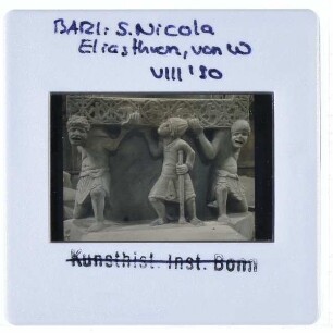 Bari, S. Nicola,unbekannt, Thron des Elias, Bari S. Nicola : Eliasthron, Trägerfiguren