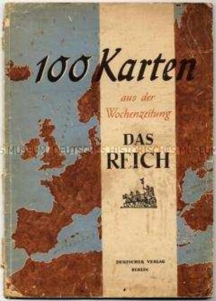 Kartensammlung der Wochenzeitung "Das Reich" mit 100 Kartenabdrucken aus Ausgaben zwischen 1940 und 1944