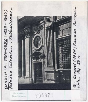 Rom: Palazzo Falconieri, Falkenherme. Borromini