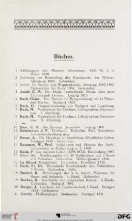 Bücher (Nr. 1-151)