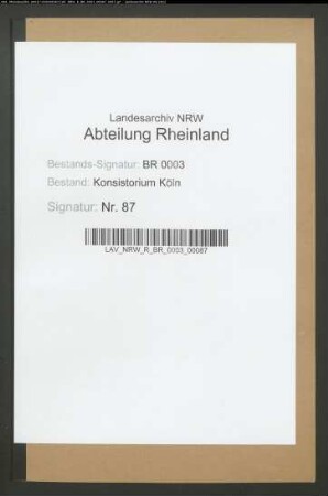 Verpflichtung der Geistlichen in weltlichen und in ihren Amtsangelegenheiten