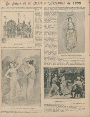 Vue du palais; Danse des deux muses; Danse orientale; Danse indienne
