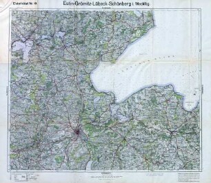 Reichskarte: Einheitsblatt 19 Eutin-Grömitz-Lübeck-Schönberg i. Mecklbg.