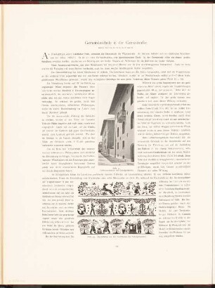 Gemeindeschule in der Grenzstraße, Berlin: Ansicht, Detail Korridor (aus: Neubauten der Stadt Berlin, Bd. I, 1902)