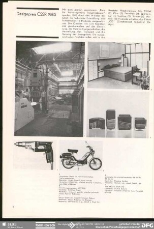 Designpreis ČSSR 1983 : Designpreis ČSSR 1983