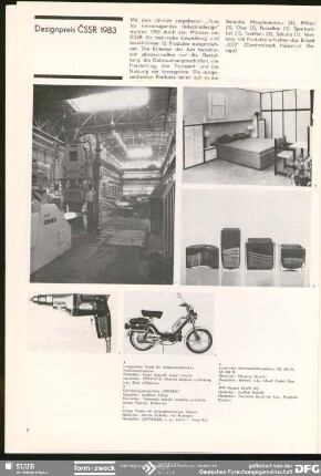 Designpreis ČSSR 1983 : Designpreis ČSSR 1983