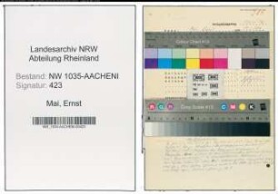 Entnazifizierung Ernst Mai , geb. 19.03.1894 ()