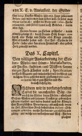188-194, Das X. Capitel