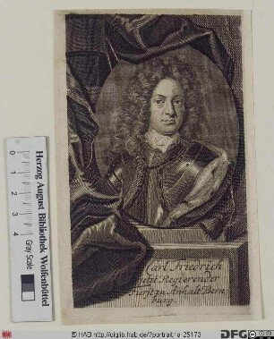 Bildnis Carl Friedrich, Fürst zu Anhalt-Bernburg (reg. 1718-21)